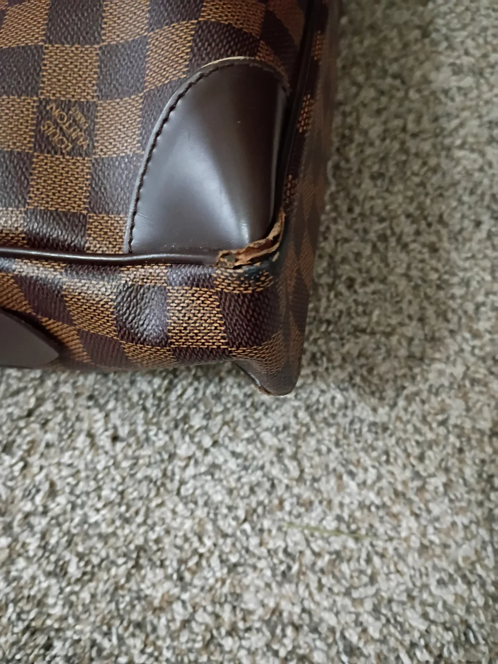 Louis Vuitton Damier Ebene Porte- Documents Voyage Briefcase With Dust Bag